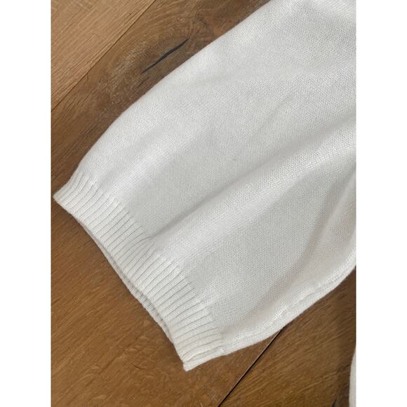 1.2.3 Paris Short Sleeve Cream Sweater NWT - Picture 4 of 7